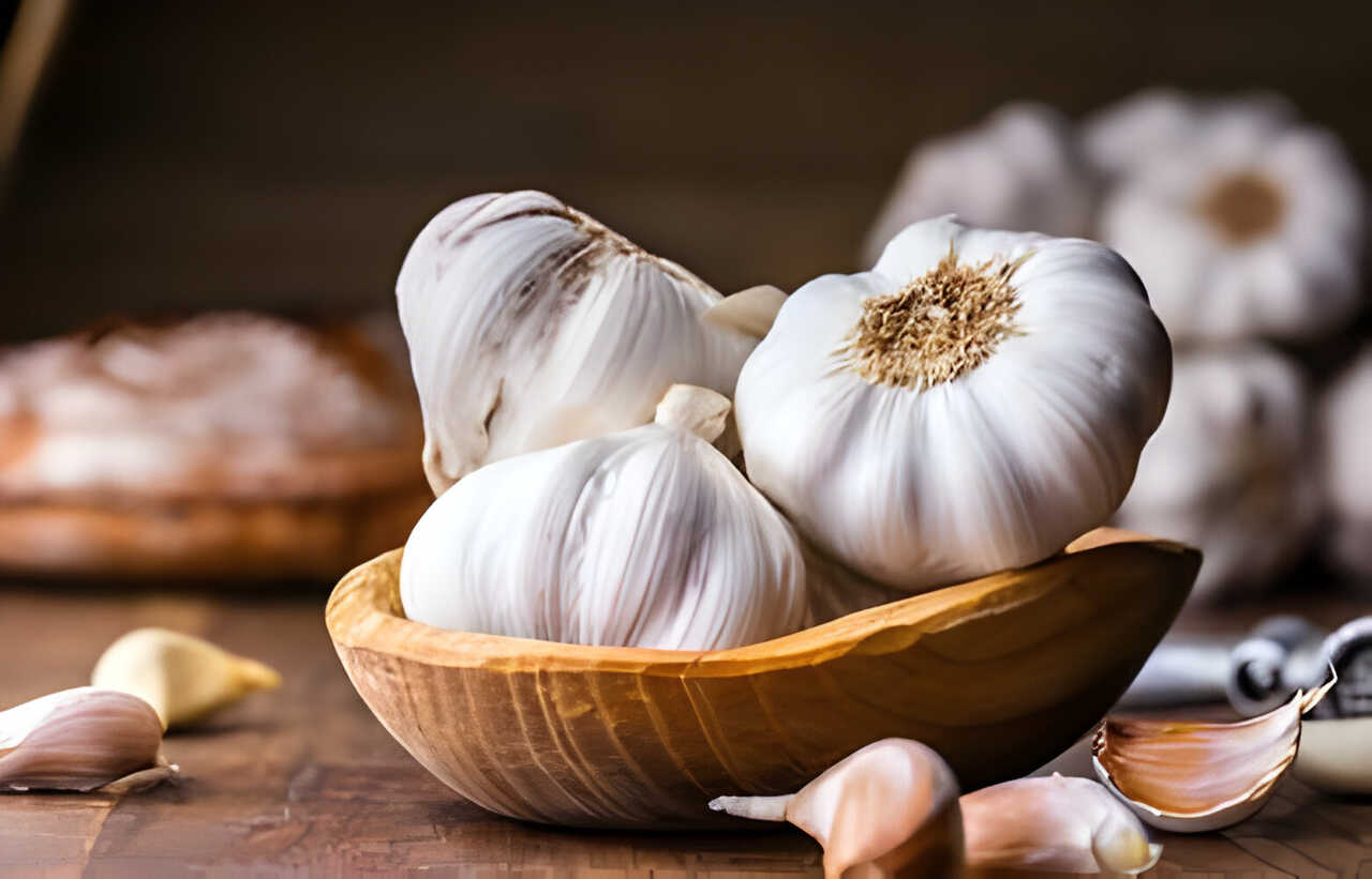 Garlic Cloves and Bulb